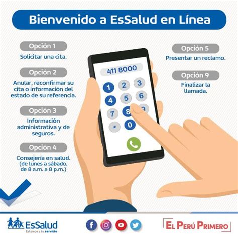 essalud en línea teléfono|Citas EsSalud